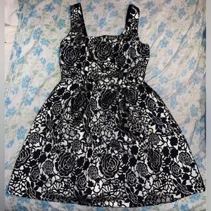 Black and silver dress